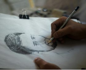 Desenho a Grafite e Carvão